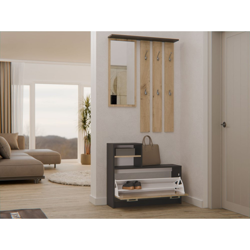 Garderoba Vera Vera Antracyt Artisan