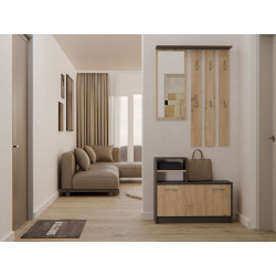 Garderoba Vera Vera Antracyt Artisan