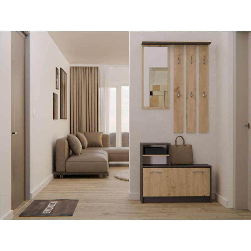 Garderoba Vera Vera Antracyt Artisan