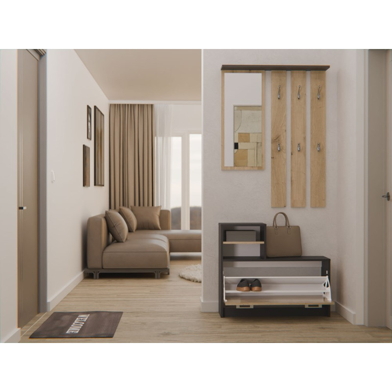 Garderoba Vera Vera Antracyt Artisan