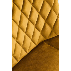 K520 Krzesło Nogi - Czarne, Siedzisko - Musztardowy K520 Krzesło Nogi - Czarne, Siedzisko - Musztardowy