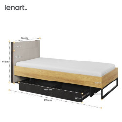 Łóżko Teen Flex TF16 Lenart