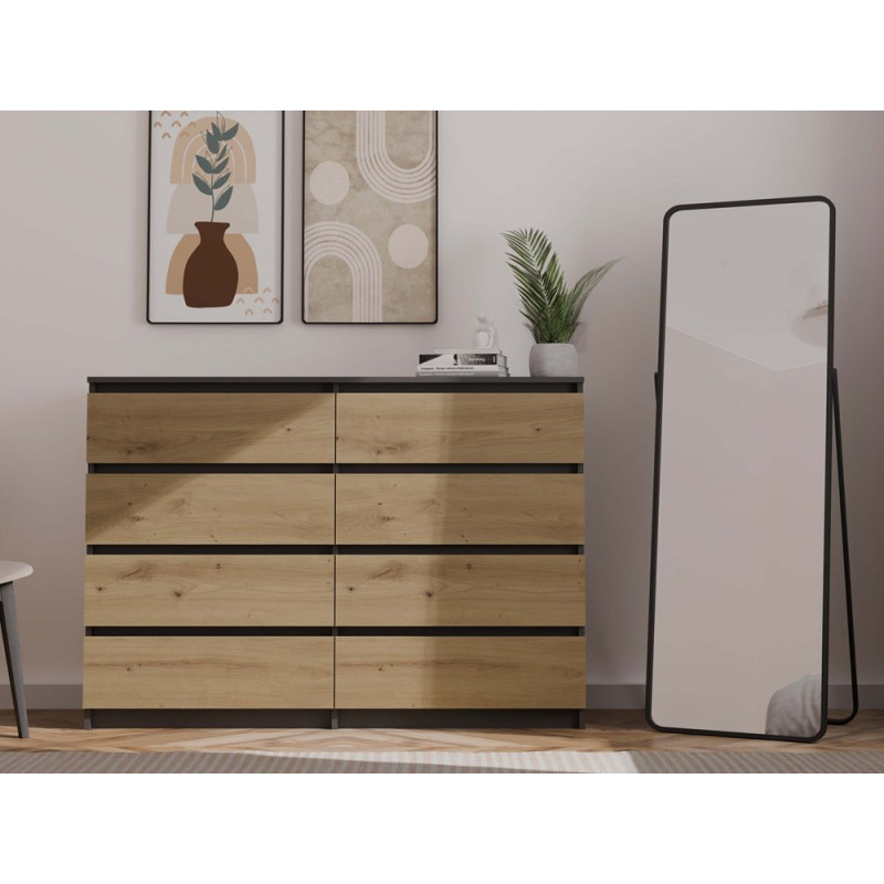 Komoda Malwa M8/140 Antracyt Artisan