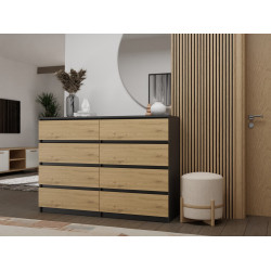 Komoda Malwa M8/140 Antracyt Artisan