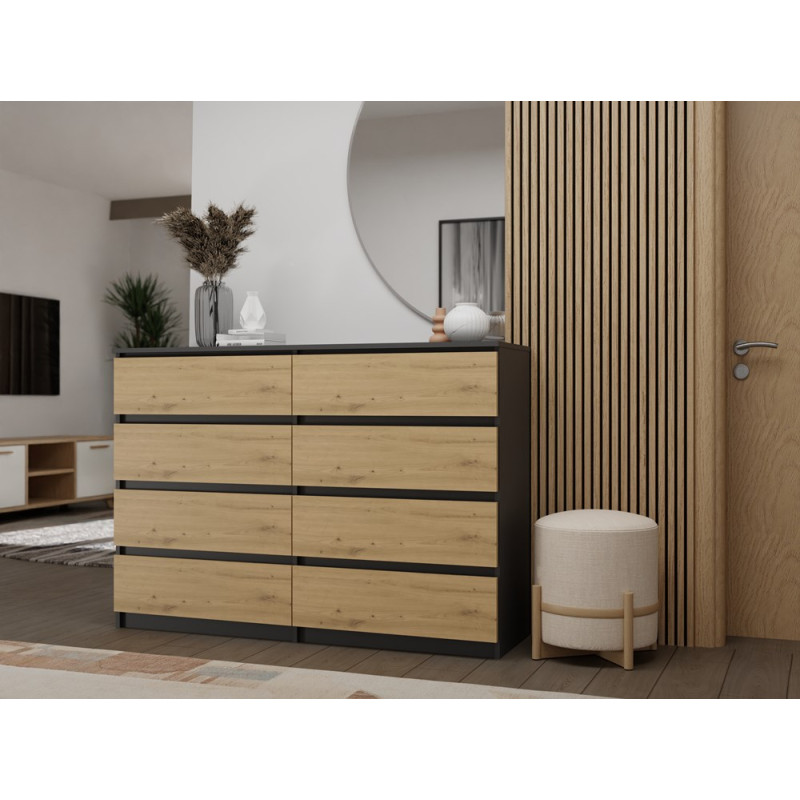 Komoda Malwa M8/140 Antracyt Artisan