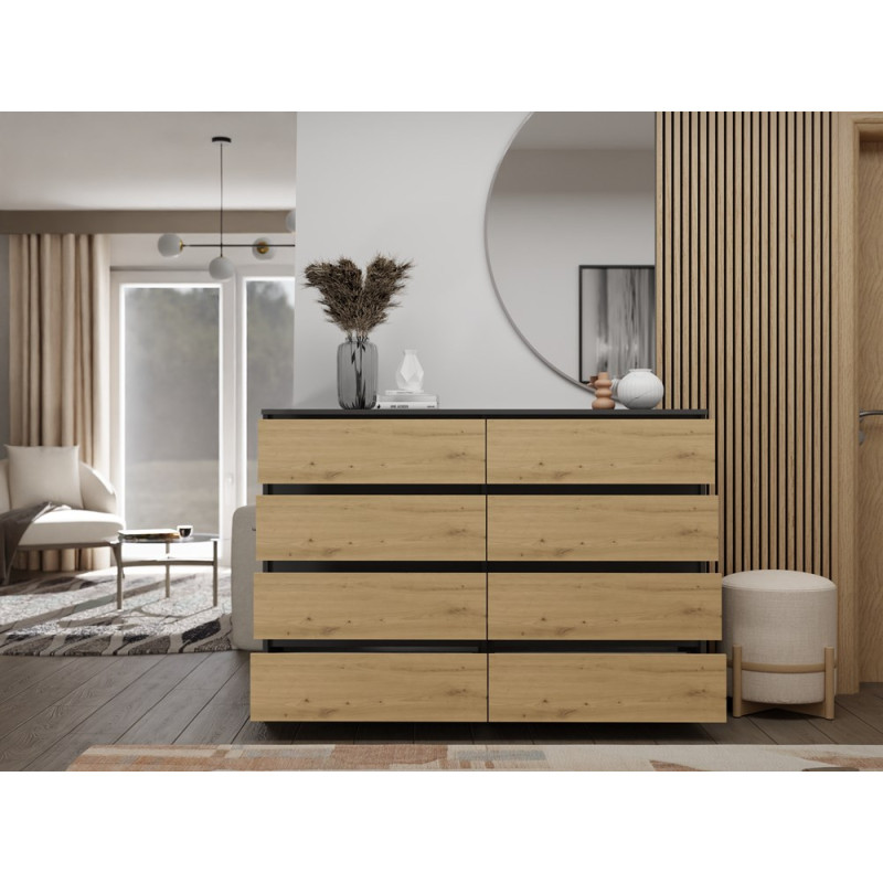 Komoda Malwa M8/140 Antracyt Artisan