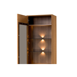 Witryna 1-drzwiowa Lewa z Oświetleniem Lazure Typ 10 Szynaka