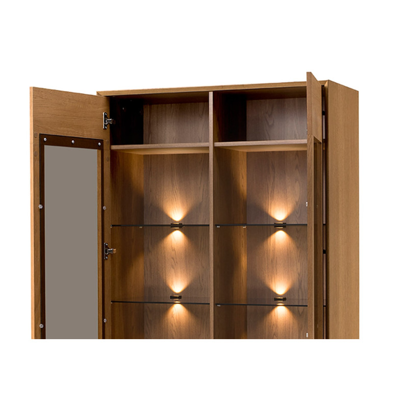 Witryna 2-drzwiowa z Oświetleniem Lazure Typ 10 Szynaka Meble