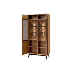 Witryna 2-drzwiowa z Oświetleniem Lazure Typ 10 Szynaka Meble