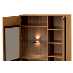 Niska Witryna 2-drzwiowa z Oświetleniem Lazure Typ 15 Szynaka
