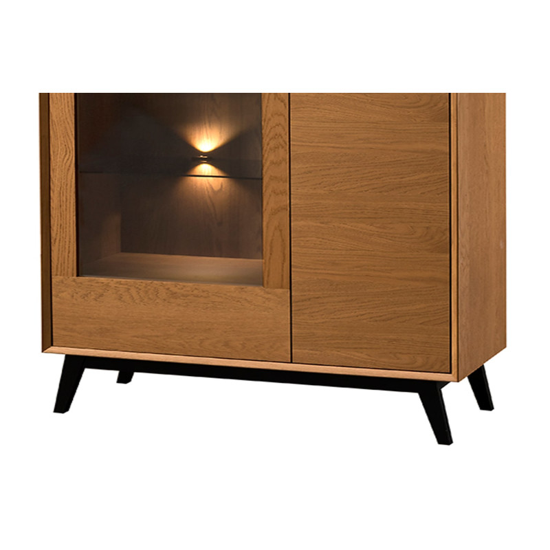 Niska Witryna 2-drzwiowa z Oświetleniem Lazure Typ 15 Szynaka