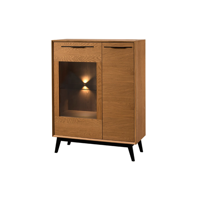 Niska Witryna 2-drzwiowa z Oświetleniem Lazure Typ 15 Szynaka