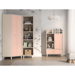 Szafa Mevel 01 Millenial Pink/Szary Pallad ML Meble Szafa Mevel 01 Millenial Pink/Szary Pallad ML Meble