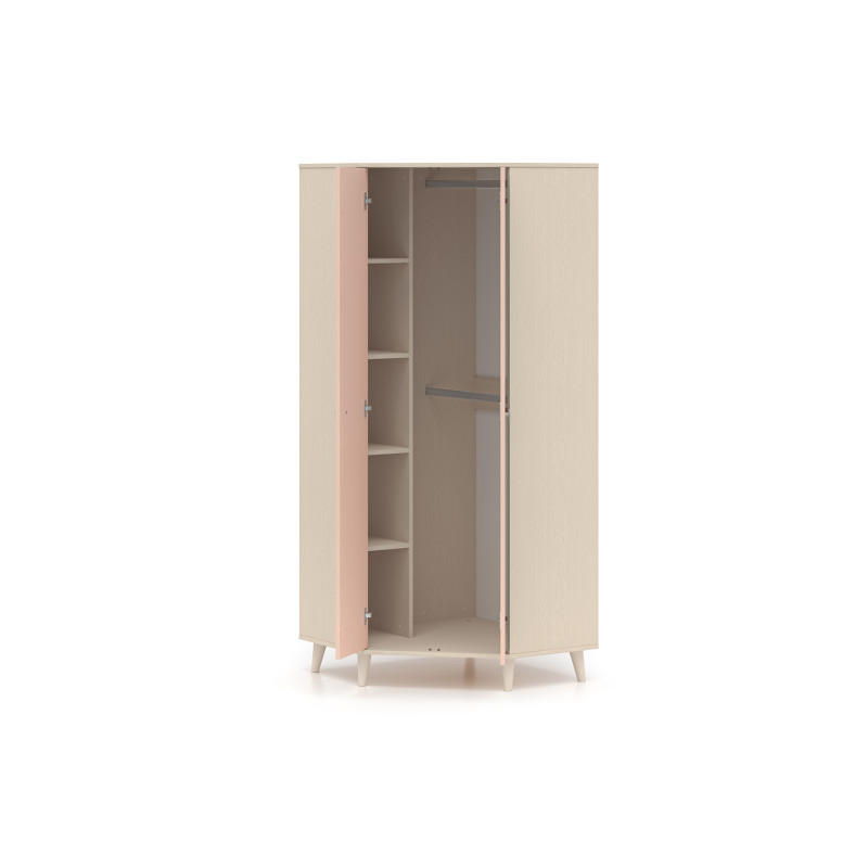 Szafa Mevel 01 Millenial Pink/Szary Pallad ML Meble