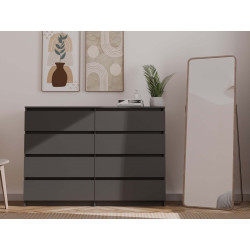 Komoda Malwa M8/140 Czarny Komoda Malwa M8/140 Czarny