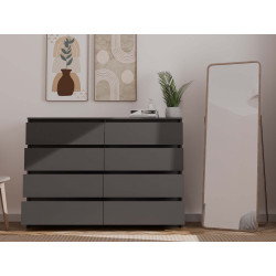 Komoda Malwa M8/140 Czarny Komoda Malwa M8/140 Czarny