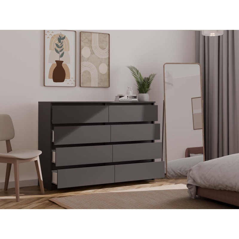 Komoda Malwa M8/140 Czarny