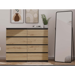 Komoda Malwa M8/120 Antracyt Artisan Komoda Malwa M8/120 Antracyt Artisan