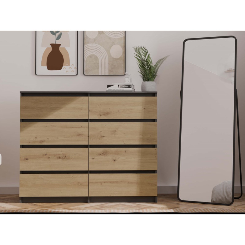 Komoda Malwa M8/120 Antracyt Artisan