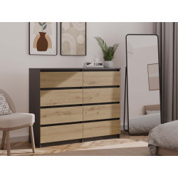 Komoda Malwa M8/120 Antracyt Artisan Komoda Malwa M8/120 Antracyt Artisan