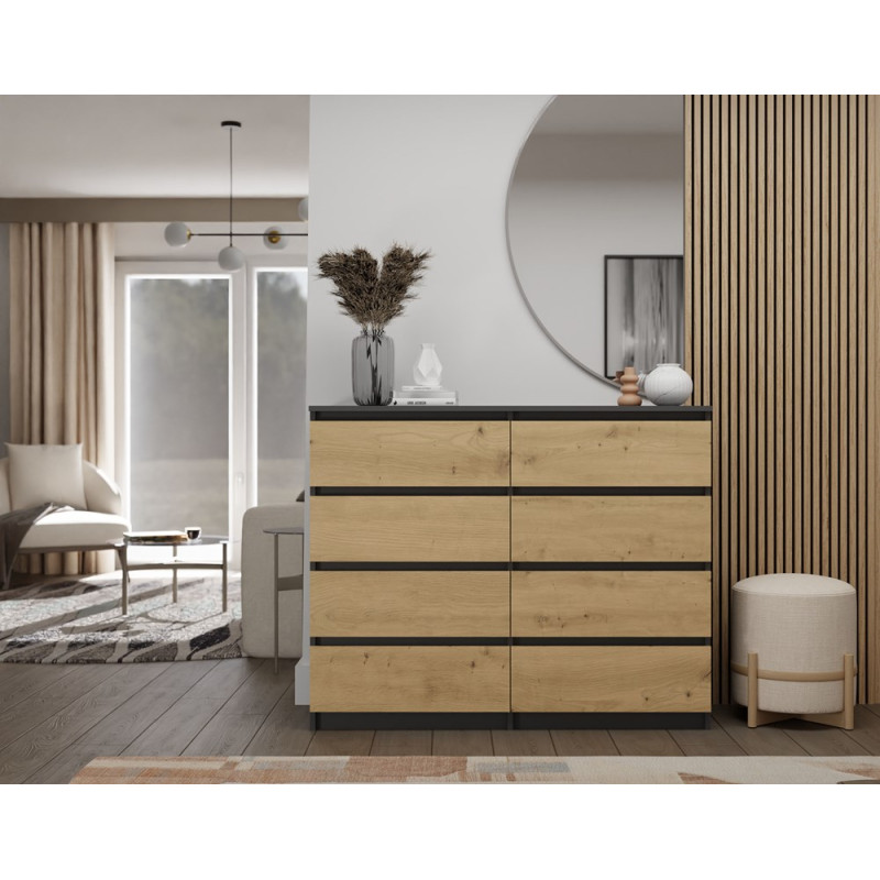 Komoda Malwa M8/120 Antracyt Artisan