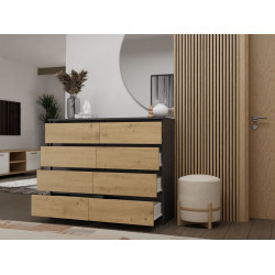 Komoda Malwa M8/120 Antracyt Artisan Komoda Malwa M8/120 Antracyt Artisan