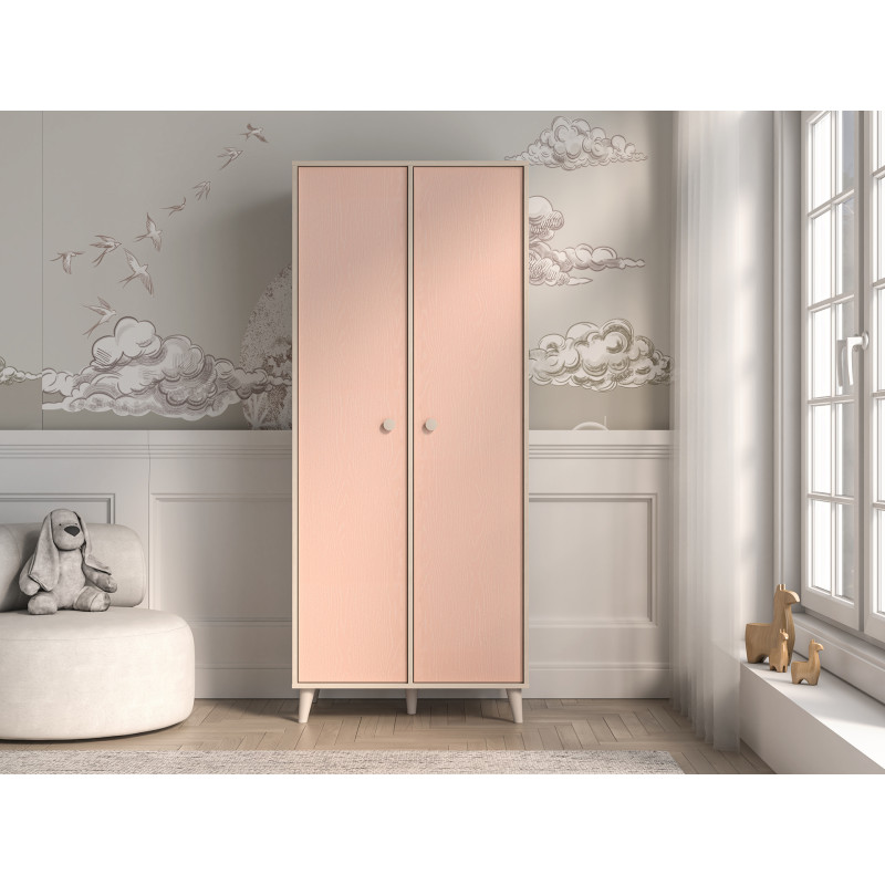 Szafa Mevel 02 Millenial Pink/Szary Pallad ML Meble