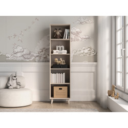 Regał Mevel 03 Millenial Pink/Szary Pallad ML Meble Regał Mevel 03 Millenial Pink/Szary Pallad ML Meble