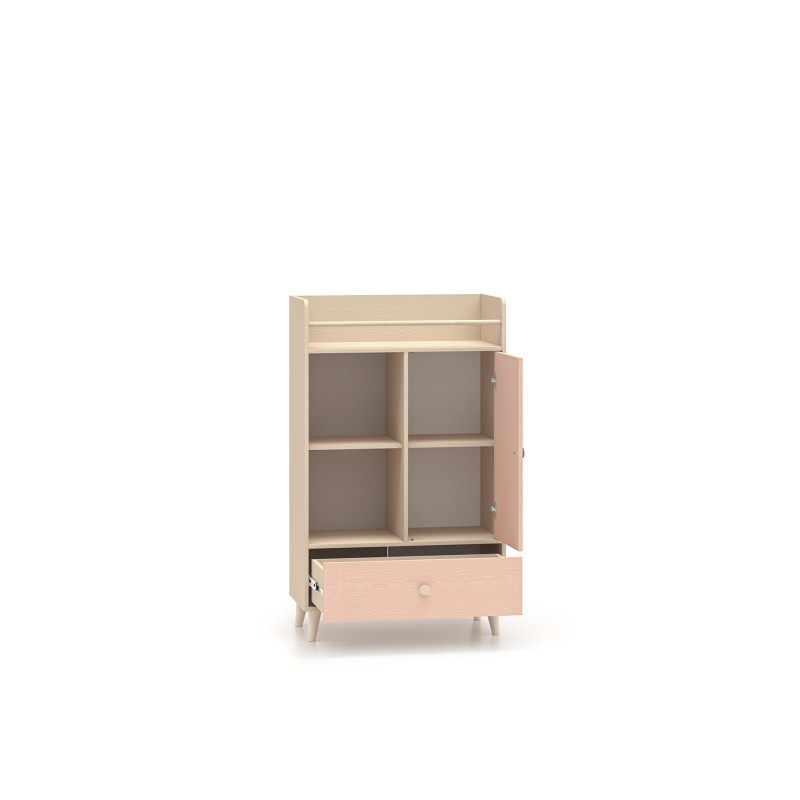 Komoda Mevel 04 Millenial Pink/Szary Pallad ML Meble