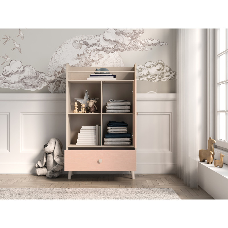 Komoda Mevel 04 Millenial Pink/Szary Pallad ML Meble