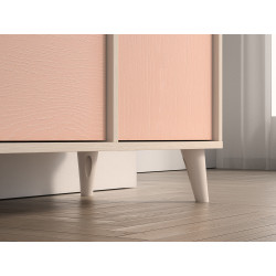 Komoda Mevel 05 Millenial Pink/Szary Pallad ML Meble Komoda Mevel 05 Millenial Pink/Szary Pallad ML Meble