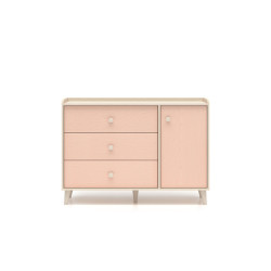 Komoda Mevel 05 Millenial Pink/Szary Pallad ML Meble Komoda Mevel 05 Millenial Pink/Szary Pallad ML Meble