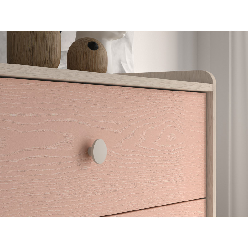 Komoda Mevel 06 Millenial Pink/Szary Pallad ML Meble