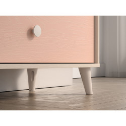 Komoda Mevel 06 Millenial Pink/Szary Pallad ML Meble Komoda Mevel 06 Millenial Pink/Szary Pallad ML Meble