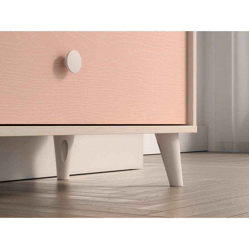 Komoda Mevel 06 Millenial Pink/Szary Pallad ML Meble