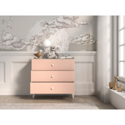 Komoda Mevel 06 Millenial Pink/Szary Pallad ML Meble Komoda Mevel 06 Millenial Pink/Szary Pallad ML Meble