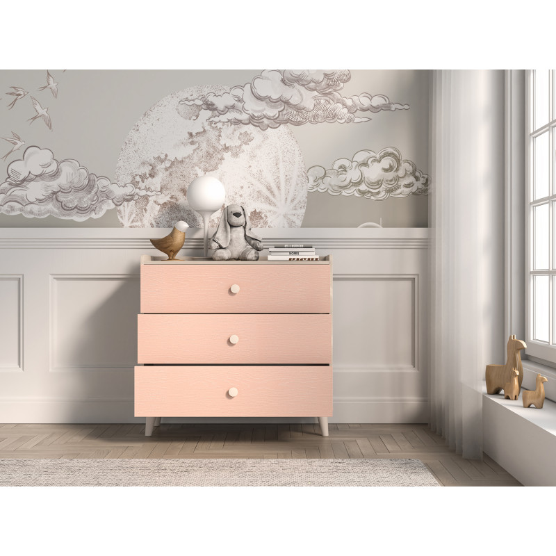 Komoda Mevel 06 Millenial Pink/Szary Pallad ML Meble