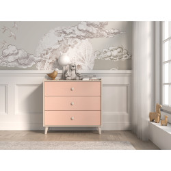 Komoda Mevel 06 Millenial Pink/Szary Pallad ML Meble Komoda Mevel 06 Millenial Pink/Szary Pallad ML Meble