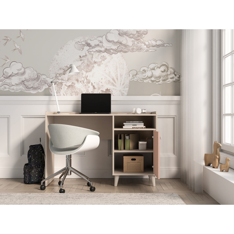 Biurko Mevel 07 Millenial Pink/Szary Pallad ML Meble