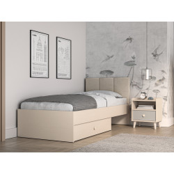 Łóżko 90x200 Mevel 08 Piasek Pustyni ML Meble Łóżko 90x200 Mevel 08 Piasek Pustyni ML Meble