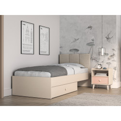Łóżko 90x200 Mevel 08 Piasek Pustyni ML Meble Łóżko 90x200 Mevel 08 Piasek Pustyni ML Meble