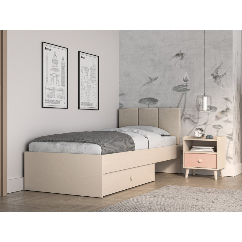 Łóżko 90x200 Mevel 08 Piasek Pustyni ML Meble