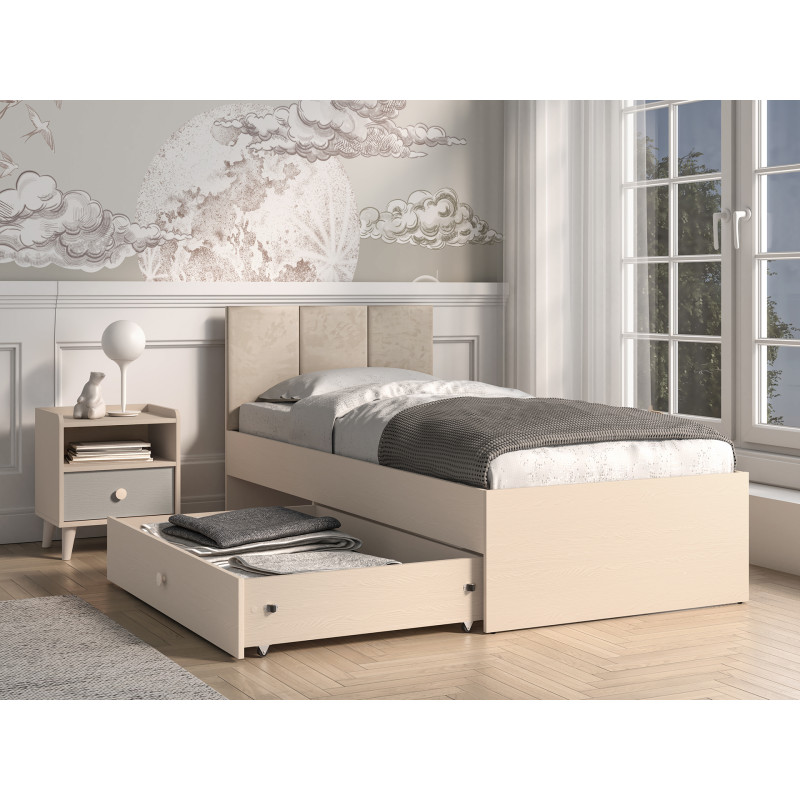 Łóżko 90x200 Mevel 08 Piasek Pustyni ML Meble