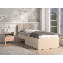 Łóżko 90x200 Mevel 08 Piasek Pustyni ML Meble Łóżko 90x200 Mevel 08 Piasek Pustyni ML Meble