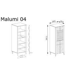 Wysoka Witryna Malumi MM4 Jarstol Czarny Painflow Wysoka Witryna Malumi MM4 Jarstol Czarny Painflow