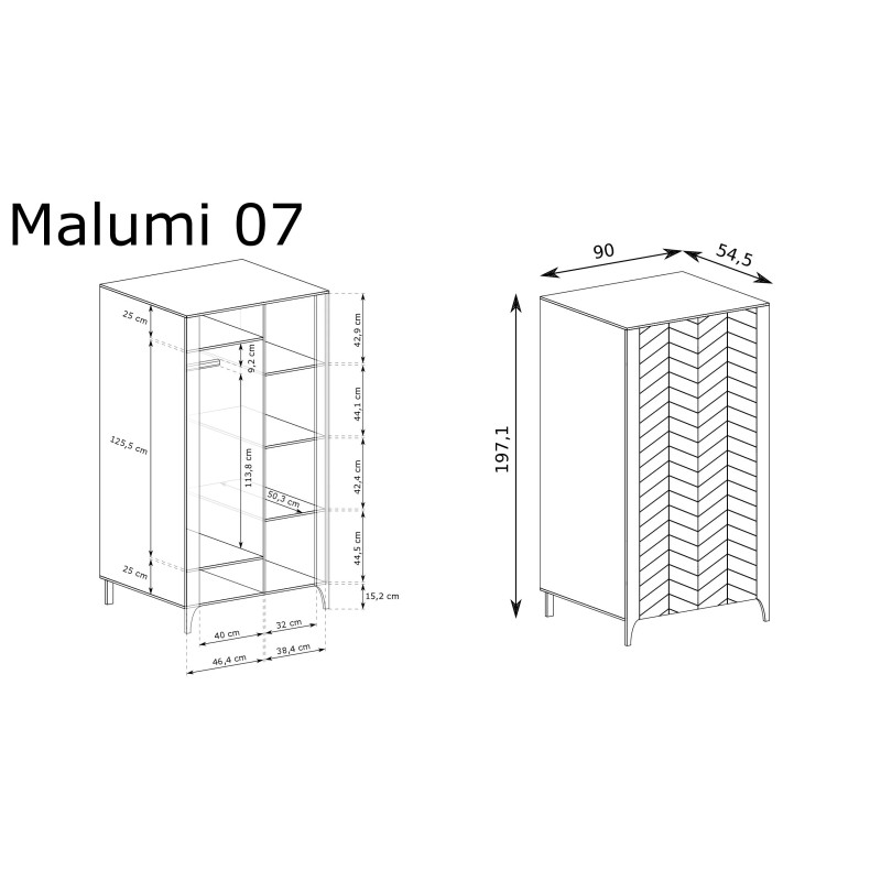 Szafa Malumi MM7 Jarstol Czarny Painflow