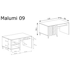 Biurko Malumi MM9 Jarstol Czarny Painflow
