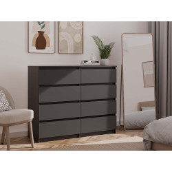 Komoda Malwa M8/120 Czarny