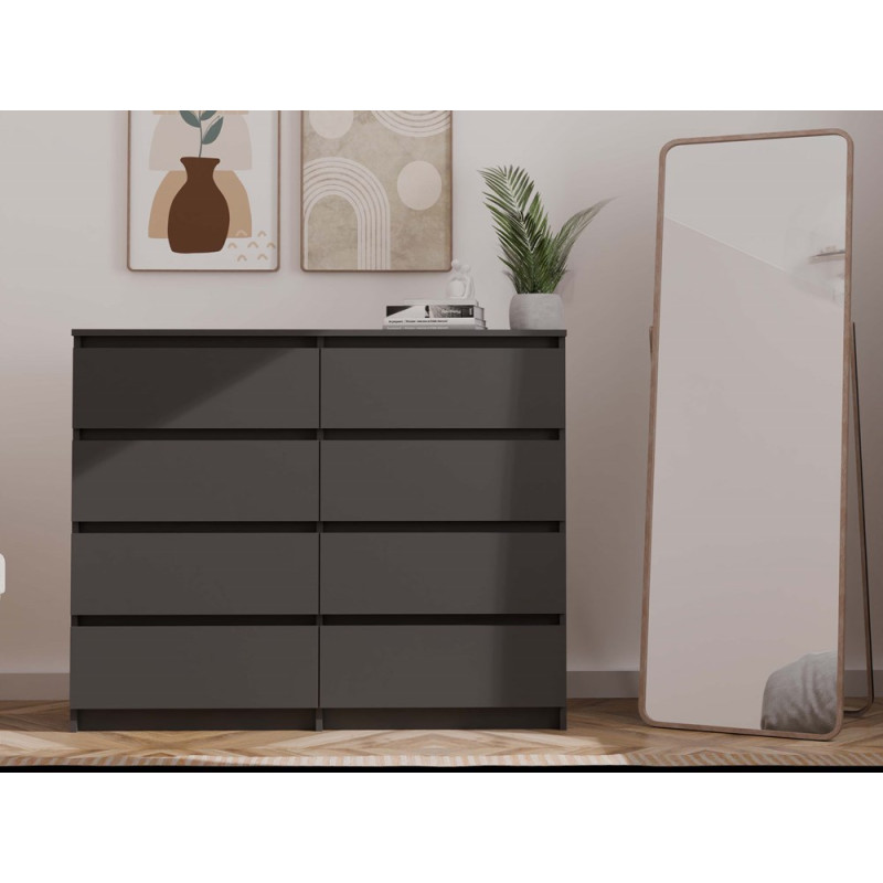 Komoda Malwa M8/120 Czarny