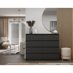 Komoda Malwa M8/120 Czarny